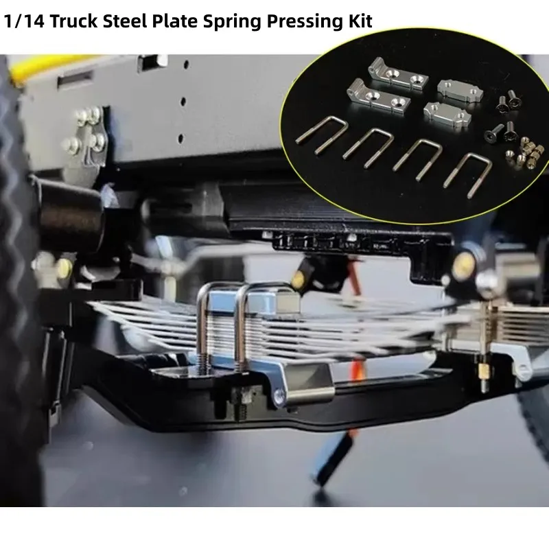 For Tamiya 1/14 RC Truck Pressing Plate U-shaped Screw Suspension Shock-absorbing Installation Scania 770s Actros Volvo MAN King 2