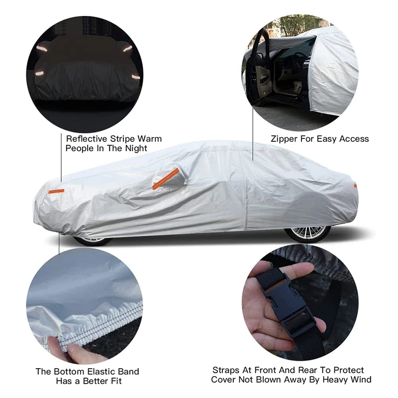 Kayme Waterproof Full Car Covers Sun Dust Rain Protection Car Cover Auto  Suv Protective For Audi A4 B6 B7 B8 A3 A6 C5 C6 Q5 Q7