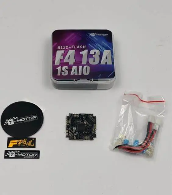 

T-MOTOR F411 F4 1S 13A BLHELI_32 AIO FLIGHT CONTROLLER and speed control AIO - 25.5X25.5MM for M0803 0802 TMotor