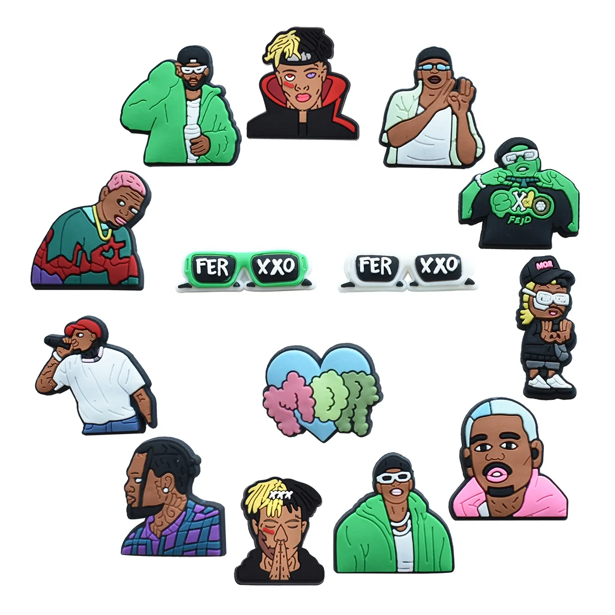 أحذية زينات جذابة لمغني الراب والمغني ، قباقيب ، ص...