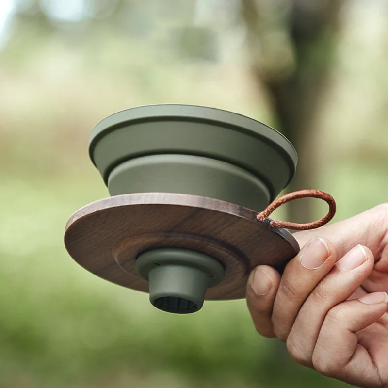 Portable Handmade Coffee Filter Cup Set Camping Coffee Silicone Filter