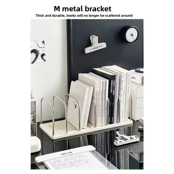Scaffale da scrivania con base antiscivolo, moderno e minimalista, organizer da ufficio, scaffale portaoggetti per tavolo da studio