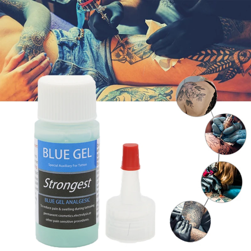Original Face and Body 1oz Sustaine Blue Gel During Tattoo Permanent
