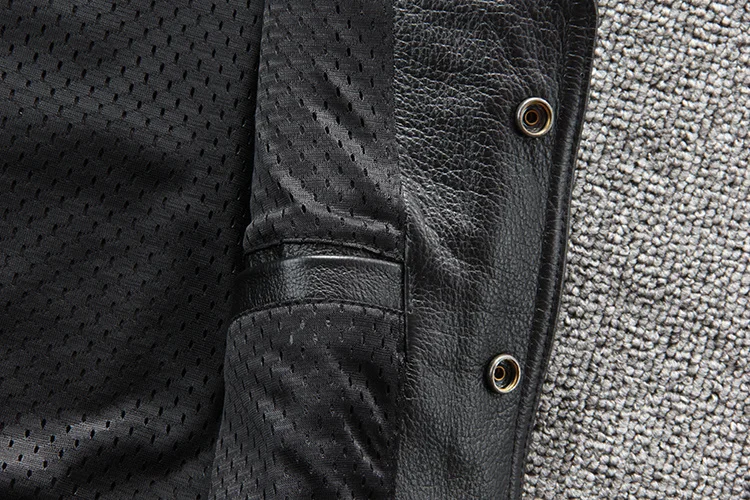 PFHQ 2023 Spring Trendy Men's Motorcycles Waistcoat Stylish Leather Jacket High Quality PU Punk Sleeveless Vest Coat Clothes New 4