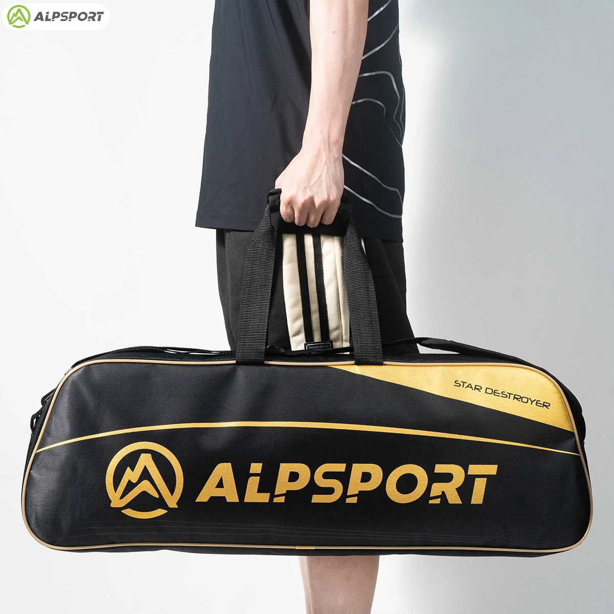 Badminton Tennis Racket Bag Alpsport Badminton Tennis Racket Bags Large Capacity Waterproof Neutral PP Material Personalized Design Suitable for Students