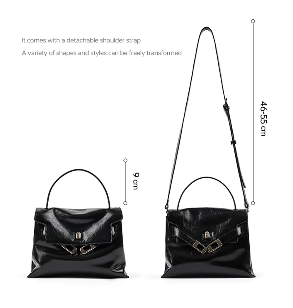 Microfiber synthetic leather tote, top view