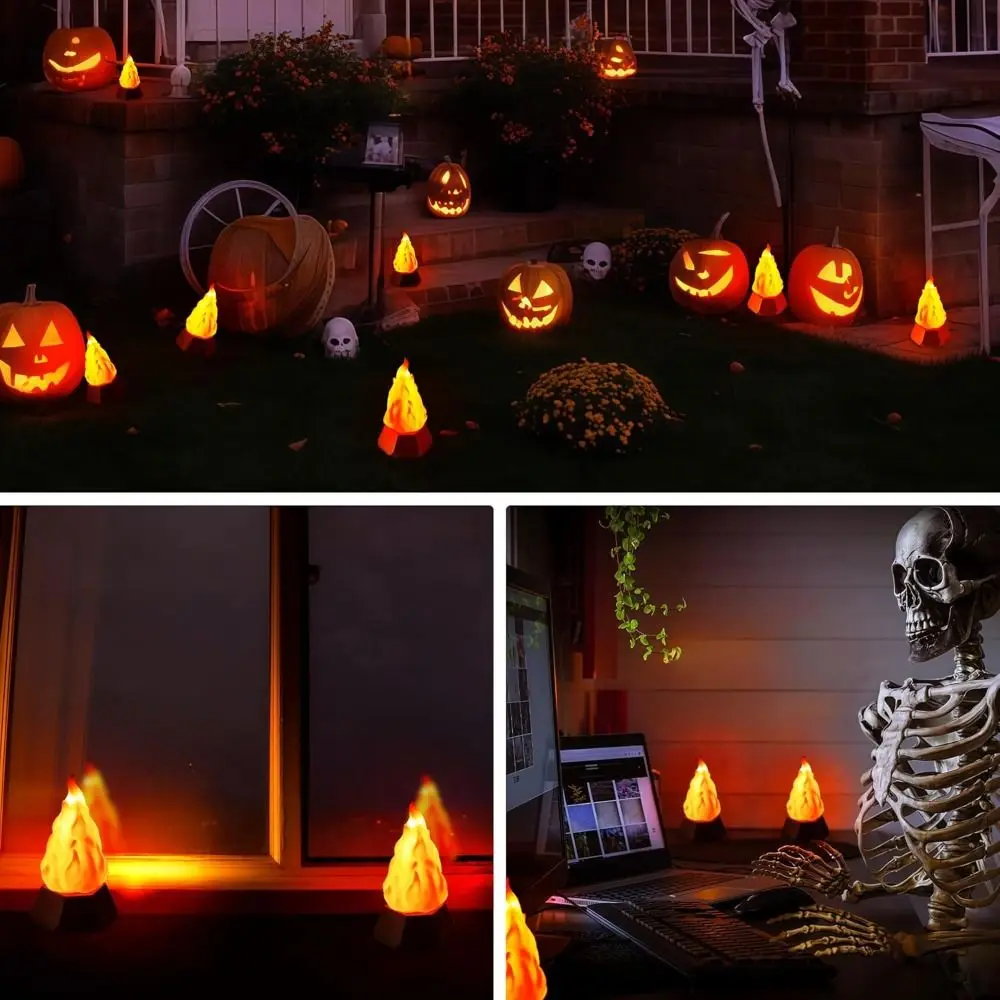 Flickering Flame Lamp Table Decor
