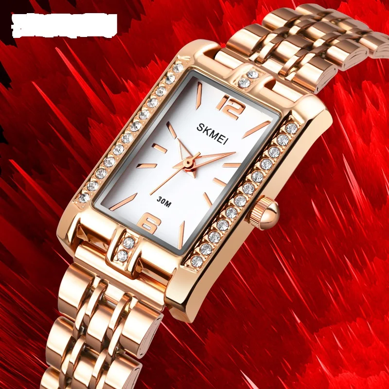 Fashion Small Dial Rhinestone Female Quartz Wristwatches Luxury Elegant Women Ladies Watch Girls Gift