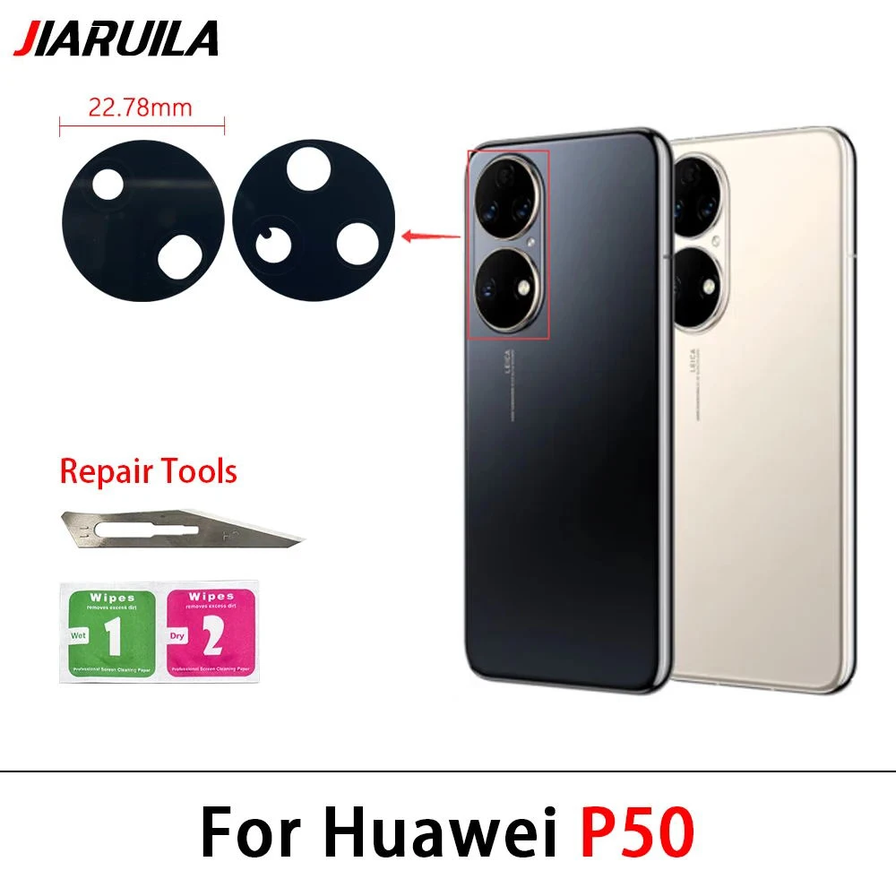 Premium Rear Camera Glass Lens Replacement with Adhesive and Tool Kit - New