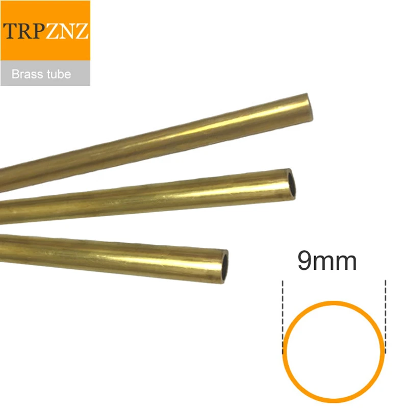 H62 Thin Wall Brass Tube ,outer Diameter 9mm ,inner 8.6mm To 6mm, Od9
