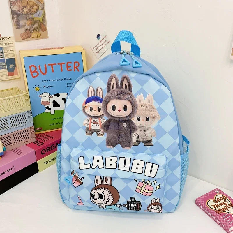 Labubu Large-Capacity Cartoon Anime Backpack – Cute Casual Nylon Schoolbag for Daily Travel & Commute 3