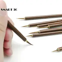3pcs/set Metal Weasel Hair Brush Pen Hook Line Paint Brush Chinese Calligraphy Brush Art Oil Painting Brush 1
