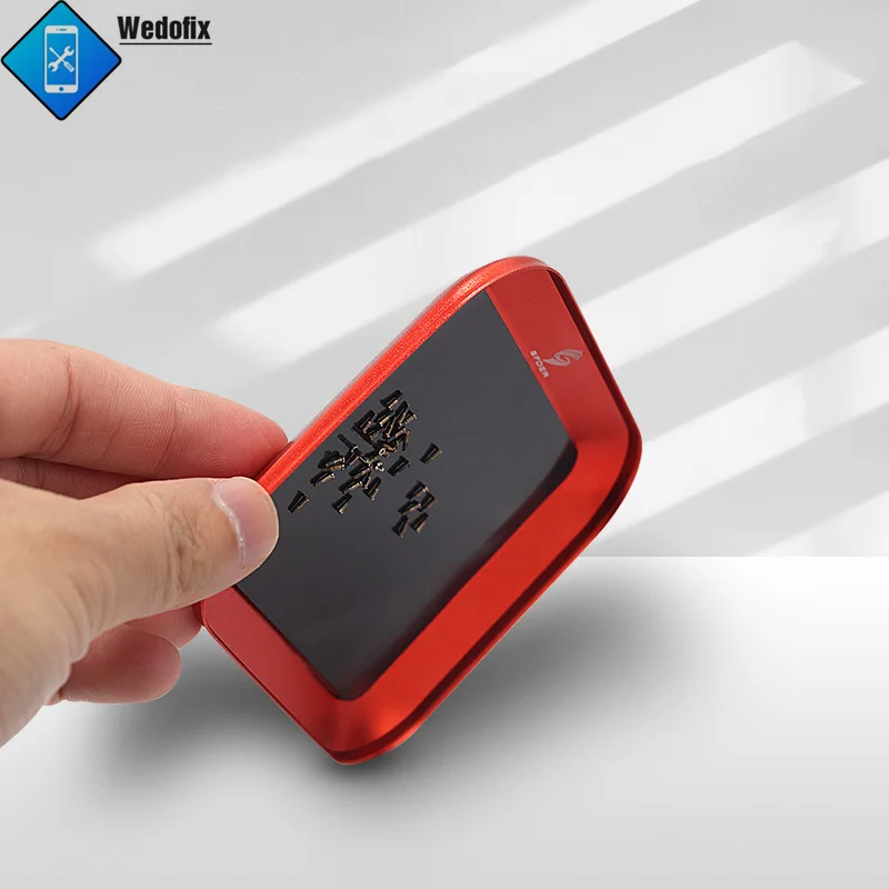 Magnetic Screw Tray Aluminum Alloy Small Parts Storage Box for Phone Repair Tool Pad