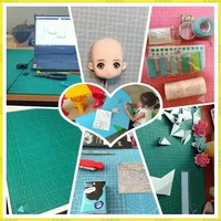 A2 60 * 45cm Cutting Board Grid Line Self-Healing Cutting Board Craft Card Multicolor Double-Sided Desktop Manual Cutting Pad 5