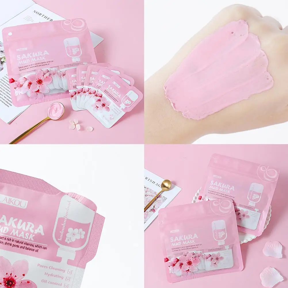 Sakura Brightening & Hydrating Clay Face Mask - Anti-Wrinkle Skincare