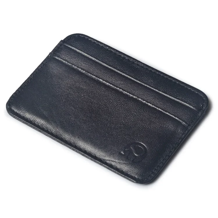 Slim Sheepskin Leather Card Id Holders Credit Wallet Credit Cards Case Porte Carte Namecard Pass Holder Protector Leather