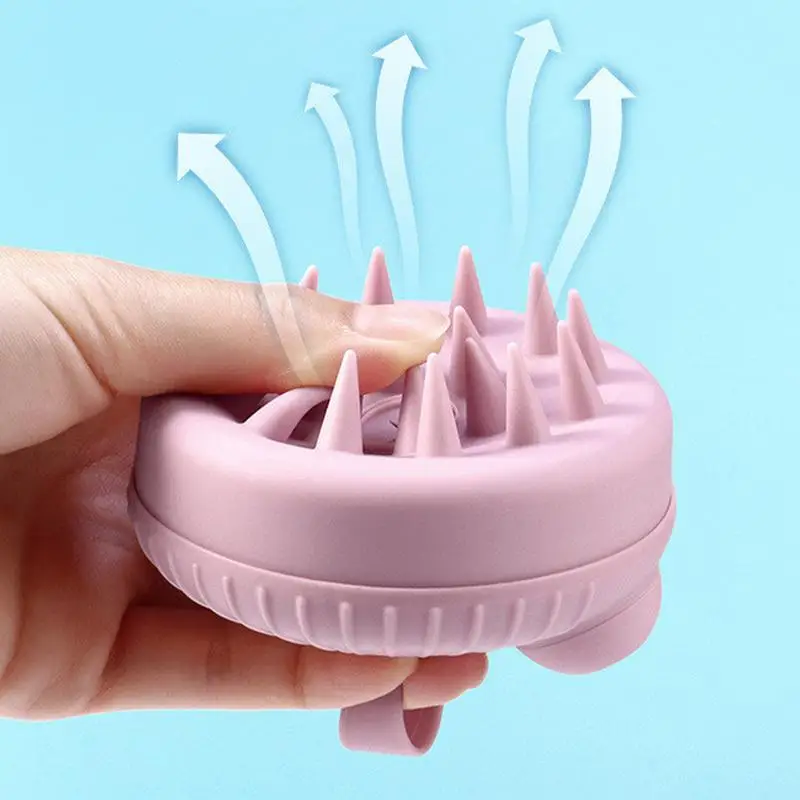 Scalp Massager Shampoo Brush Head Scalp Massage Comb Clean The Body Massage Brush Bath Salon Hairdressing Tool