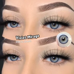 Vibrant Eye Color Contact Lenses - Blue, Brown, and Purple Hues (Violet Mirage)