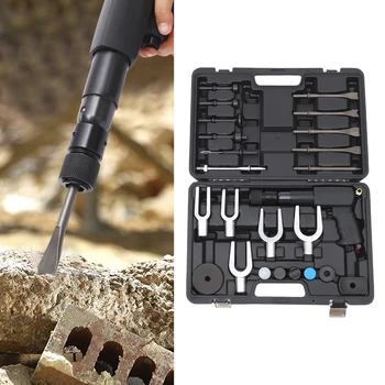 Air Hammer Kit, Air-Powered, Manual Operation w/Case Precision Automotive Repair Tool for Versatile Maintenance 4