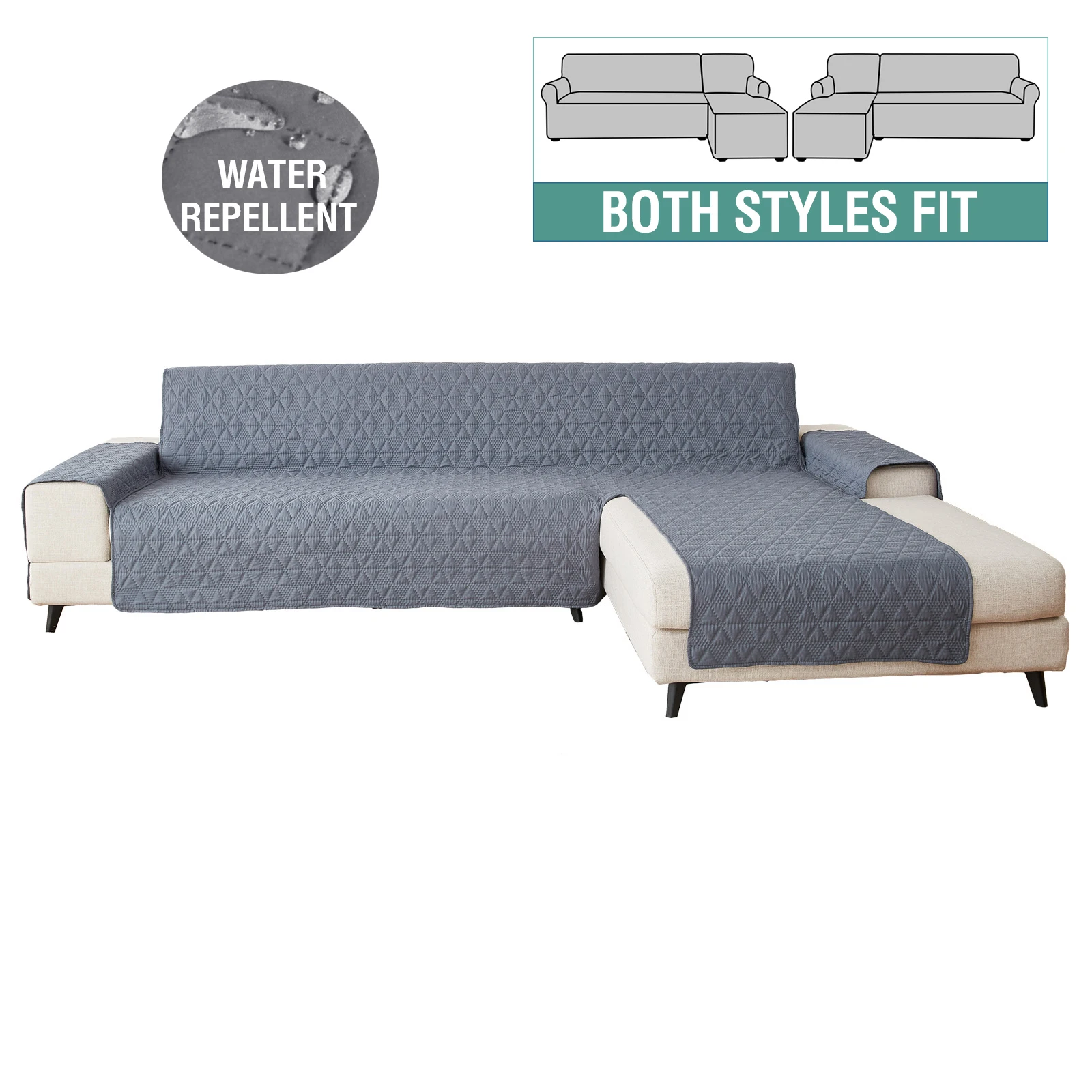 Waterproof L Shape Sofa Cover for Living Room One Piece Slipcover Right Left l Shape Corner Couch Covers Furniture Protector 2