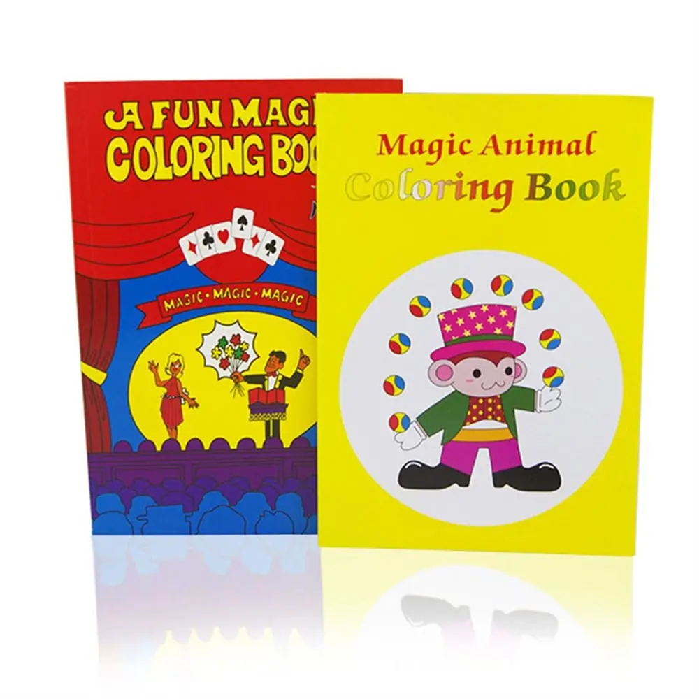 A Fun Magic Coloring Book Magic Tricks Fun Close Up Magia Mentalism Illusion Gimmick Props Comedy Classic Toys Magic Prop Toys 4pcs lot little cotton close sisters reload sticker book