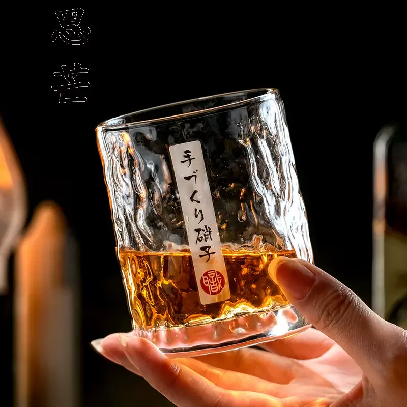 Whiskey Glass Whisky glass High-end high appearance level Japanese creative glass beer household cup
