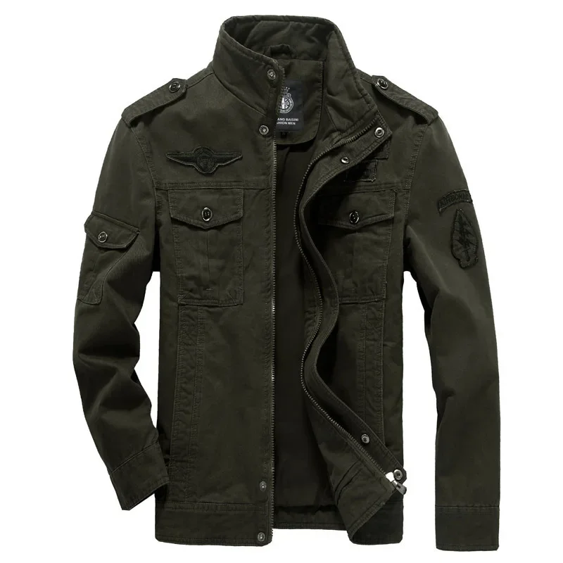 

Cotton Military Jacket Men 2024 Autumn Soldier MA-1 Style Army Jackets Male Brand Slothing Mens Bomber Jackets Plus Size M-6XL