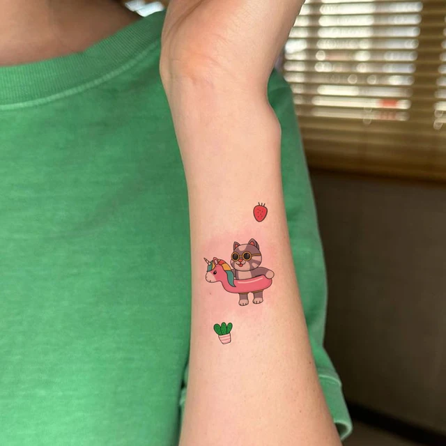 Tatuaggi Temporanei Per Bambini - 10 Fogli Con Animali, Unicorni, Oceano, Oltre 100 Disegni - Foto 9