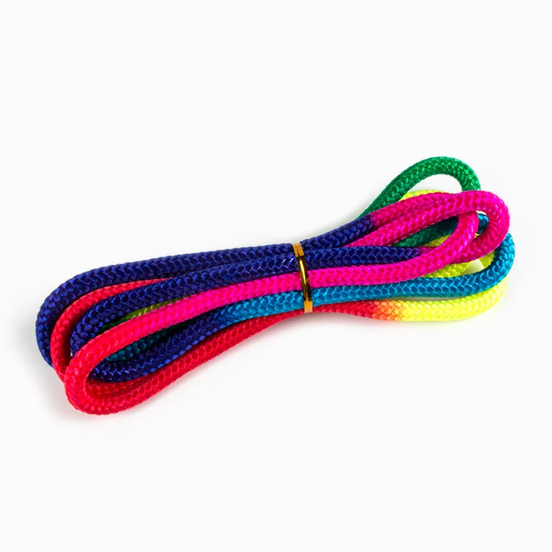 3M Gymnastics Arts Rope Jumping Rope Exercise Fitness Rainbow Color Sports Training Rhythmic Gymnastics Competition