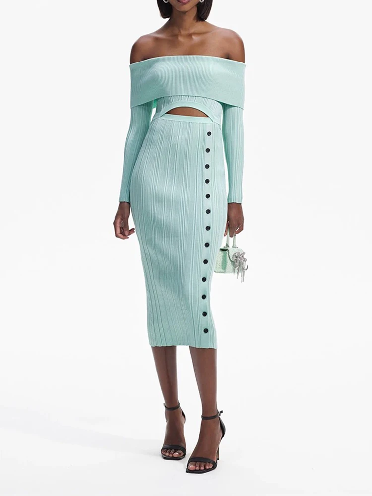 Temperament Leisure Mesh Long Sleeve Tied Backless Slim Fit Short Dress