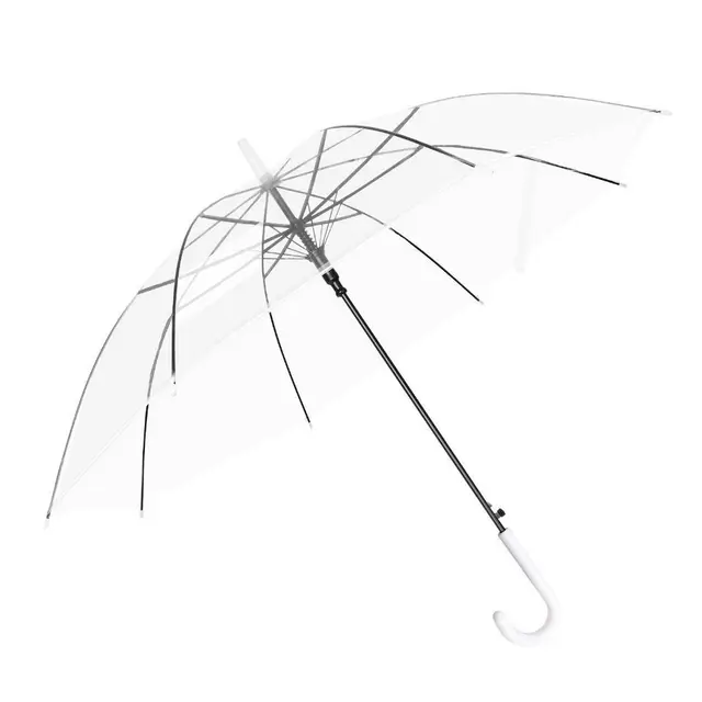 Készüljön Fel Az Esős Napokra A Nagykereskedelmi Átlátszó És Eldobható Műanyag Esernyőkkel - Maradjon Száraz Stílusos - Image 5
