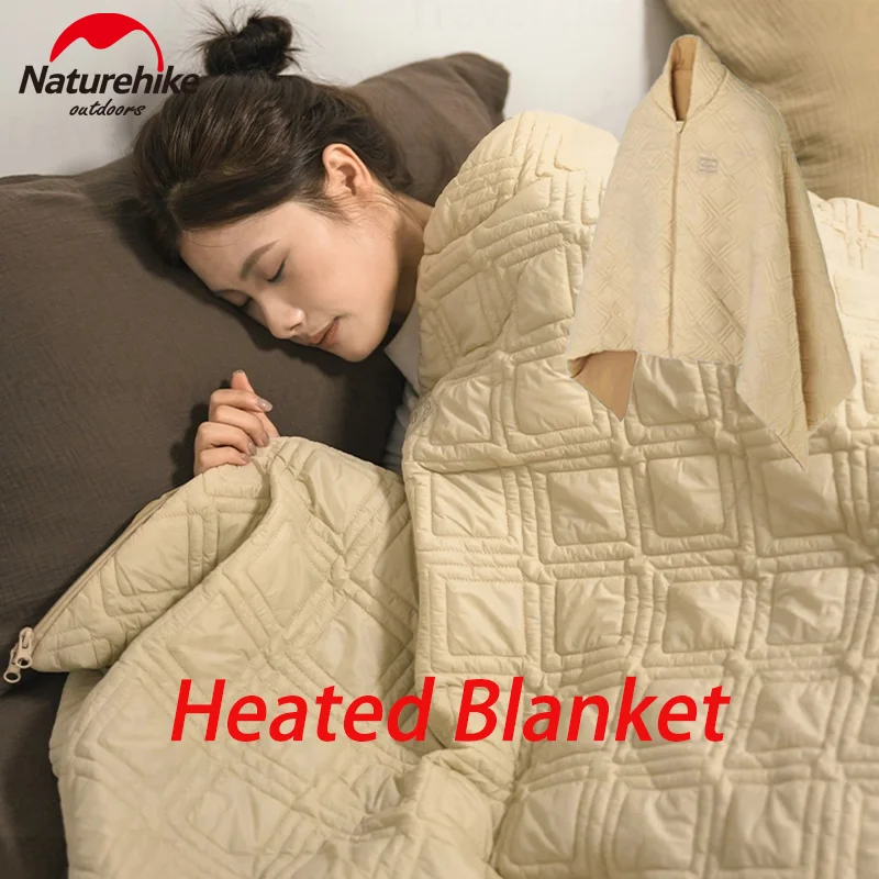 Naturehike Heated Blanket Outdoor Wearable Warm Shawl Camping Electric Portable Sleeping Quilt USB Charging Winter Thickening