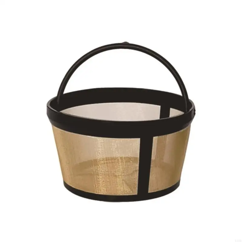 User Friendly Metal Coffee Filter for 4/6/8/12 Cup Basket Strainer Machine