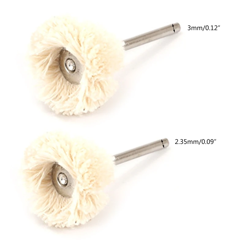 

2.35/3.0mm Shank Wool Felt Cotton Felt Polishing Wheels Rotary Tool Accessories