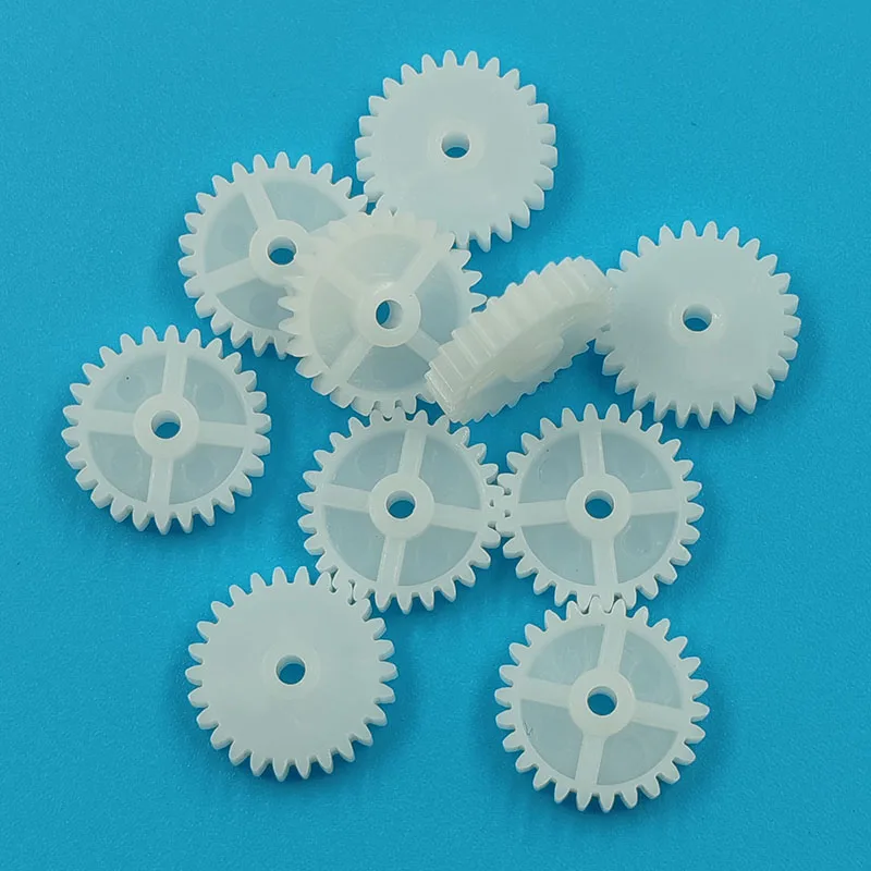 Motor Gear transmission gear 262A Short 0.5M Gears Modulus 0.5 26 Teeth Hole 2mm Tight Plastic Gear Disc DIY Model Toy Accessories