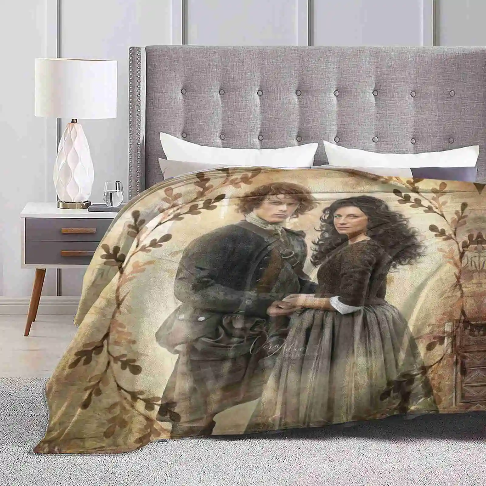 

Оригинальный дизайн сезона 1, тонкое мягкое фланелевое одеяло для Outlander Show
