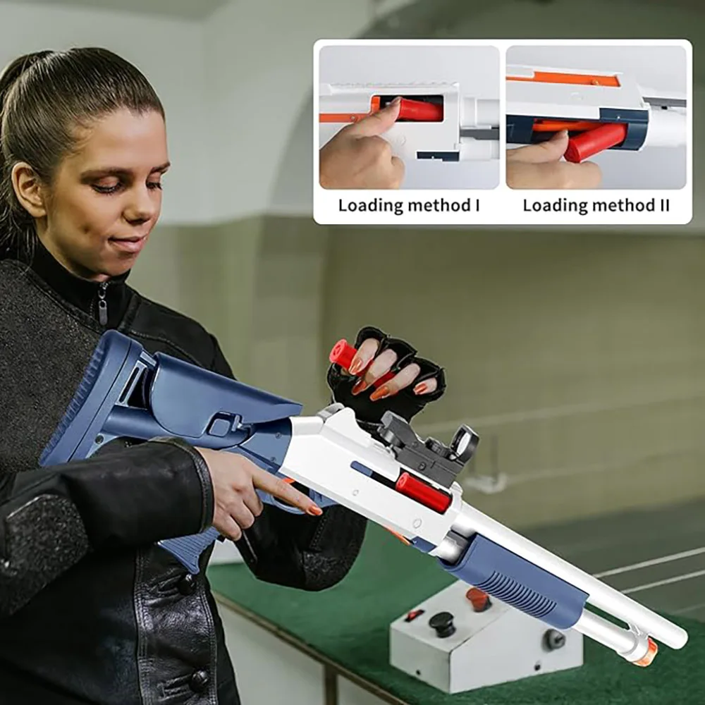 Outdoor Sport Shell Ejecting Shotgun Toy Gun For Adults Kids Best Toy Guns For Boys Age8+ Shoot Games Dropship Shopify Toys 4