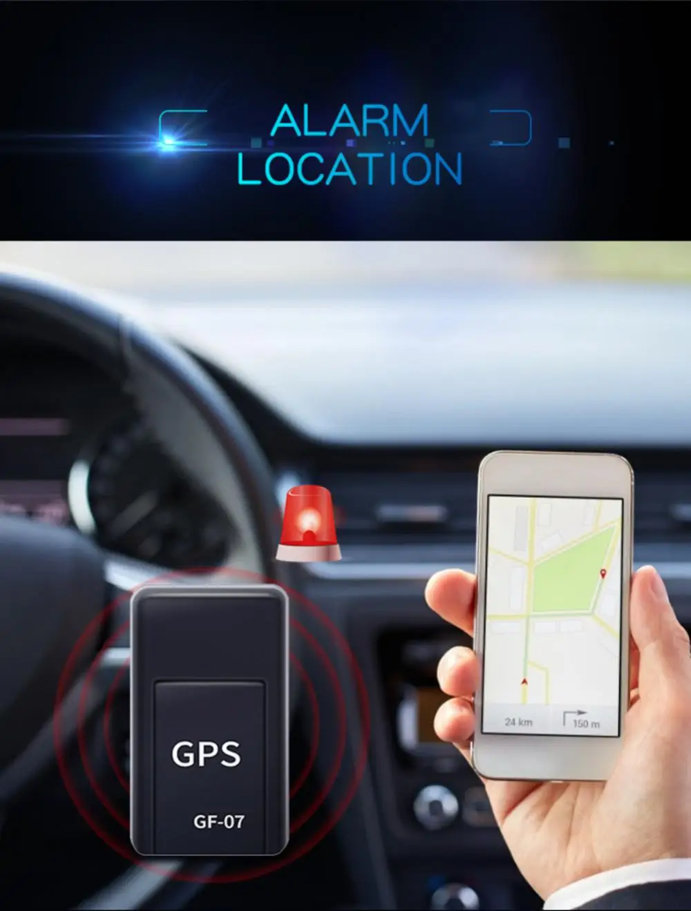 sound alarm device GF07 Car GPS Tracker Mini Miniature Intelligent Locator Real Time Tracking Device Anti-Theft Voice Recording Magnetic Vehicle alarm button for elderly