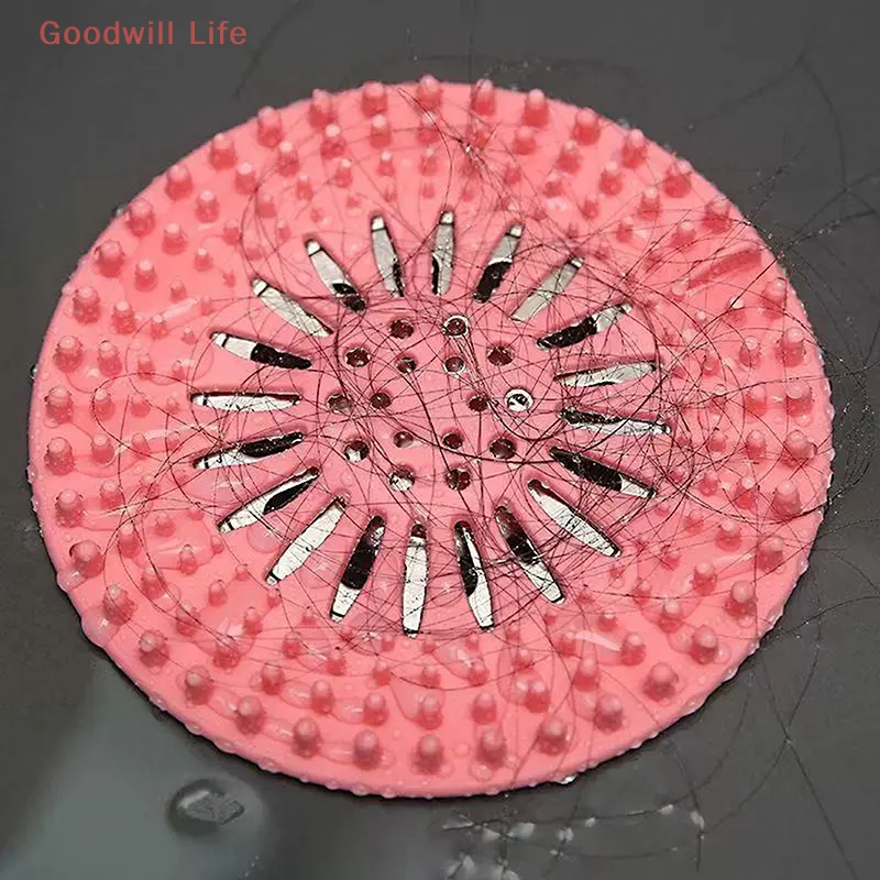 Hair Filter Sink Anti-blocking Strainer Bathtub Shower Floor Drain Stopper TPR Kitchen Deodorant Plug Bathroom Accessories 2