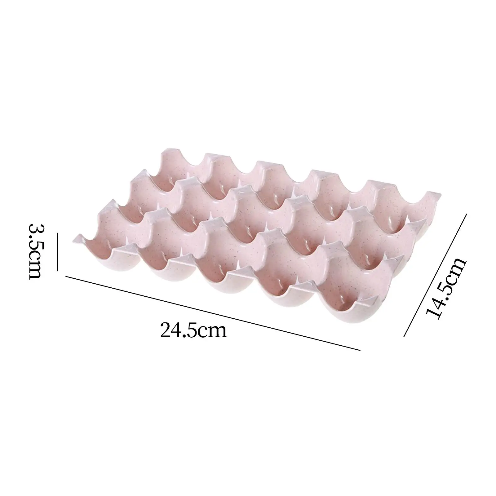 15 Grids Egg Holder Organization Durable Stable Refrigerator Egg Organizer for Refrigerator Countertop Cabinet Restaurant egg storage box