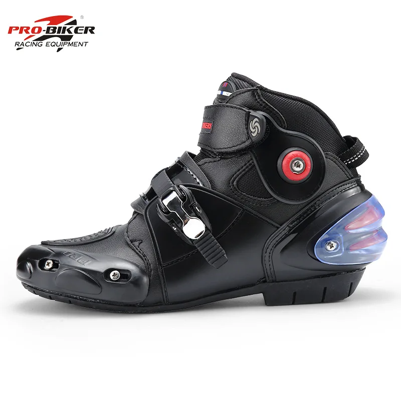 Men's Profession Motorcycle boots ankle motocross racing boots Microfiber leather off road Motorboats Motorcycle shoes motorcycle shoes motorcycle boots