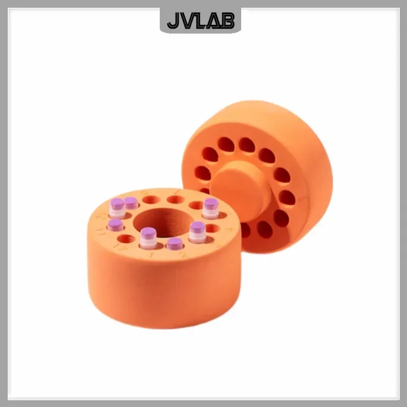 Cell Freezing Container Cell Freezing Container Cryopreservation Procedure Gradient Cooling Box Liquid Nitrogen Tank Sample Resuscitation Tool 2mL*12