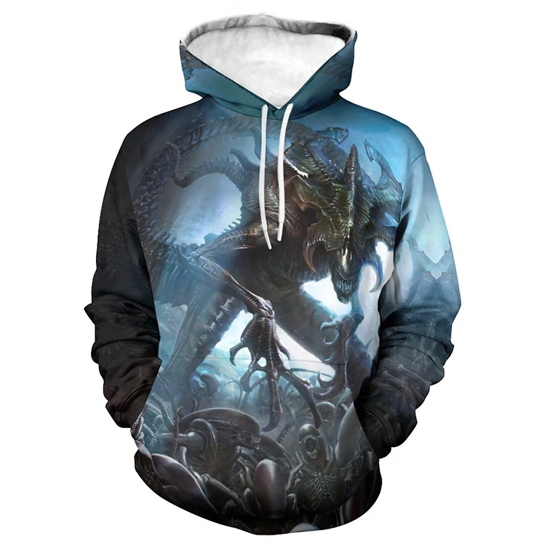 

New Hoody Alien 3D Print Cool Hoodies Men Women Children Fashion Swearshirts Boy Girl Kids Casual Harajuku Jacket Tops