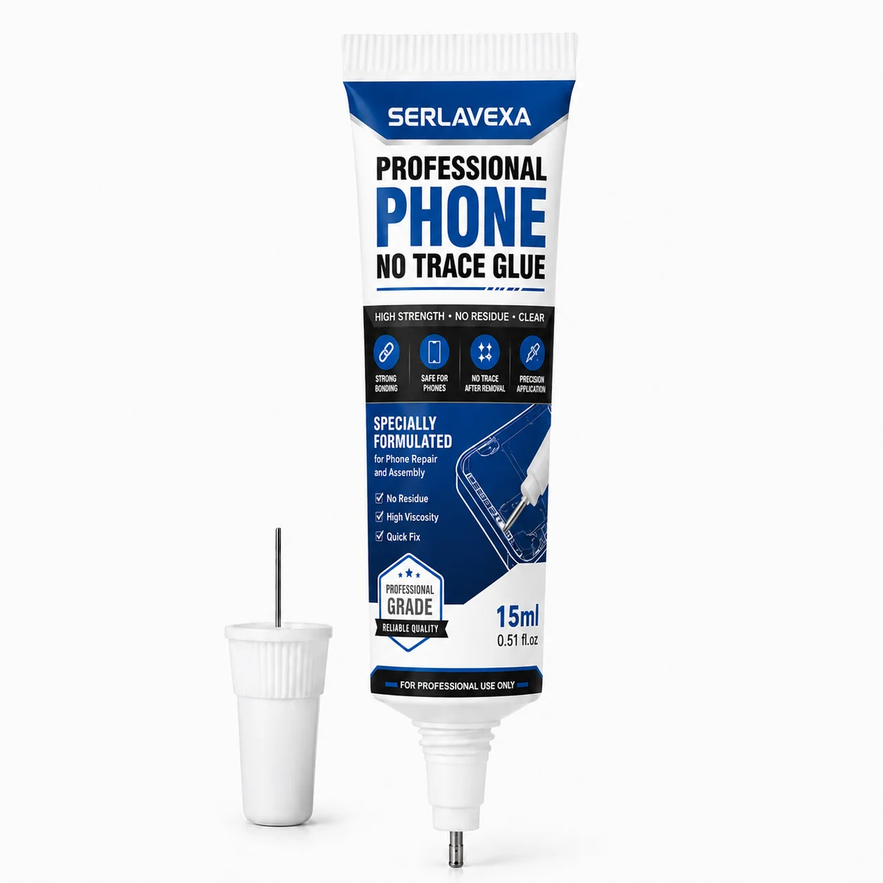 Traceless adhesive