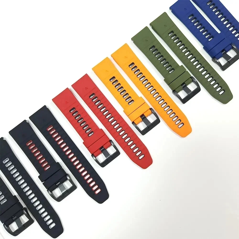 Universal Quickfit Silicone Watchband, 22mm/26mm, Enhanced for Durability and Comfort