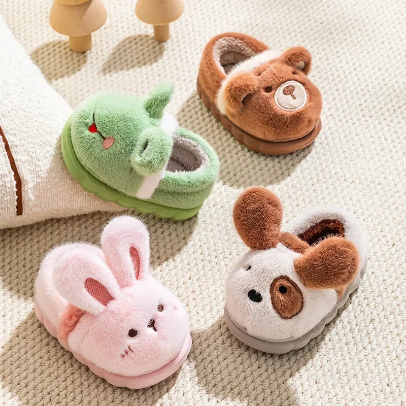 Autumn-Winter-Children-Cotton-Slippers-For-Girls-Boys-Cute-Cartoon-Baby ...