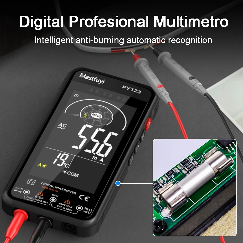 Multimetro Digital Profesional inteligente Tester AC DC Voltage Current  Auto Range High Precision Ohm Hz NCV Digital Multimeter - AliExpress