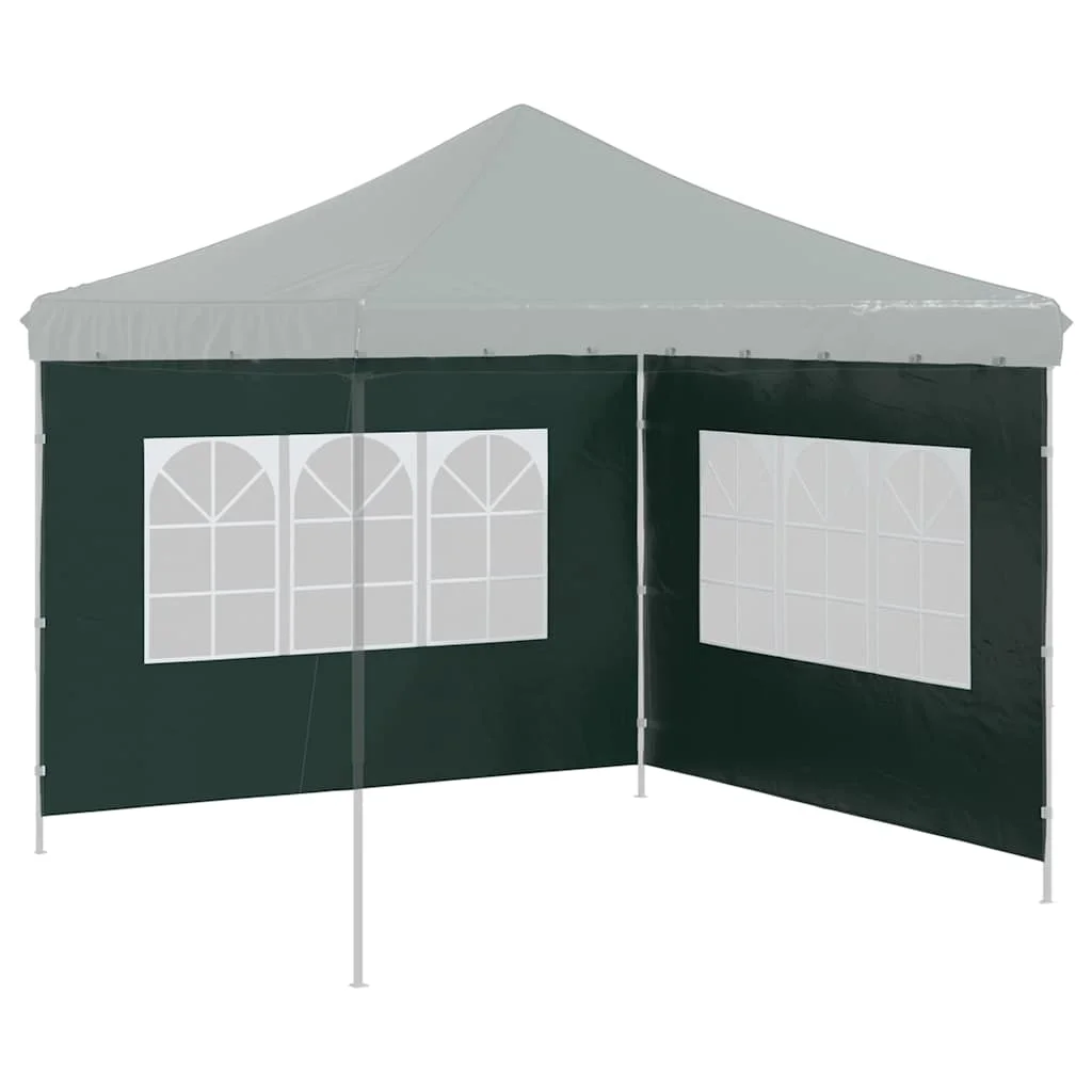 2-teilige Festzeltwand mit PE-Fenster in Grün, perfekt für Partys, Veranstaltungen und Feiertage. – Detail 5