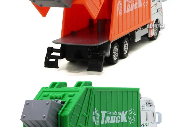 1:48 Müllwagen Spielzeugauto als Geburtstagsgeschenk Juguete pädagogisches sauberes Müllauto Kinderspielzeug Geschenke Kostenloser Versand – Detail 6