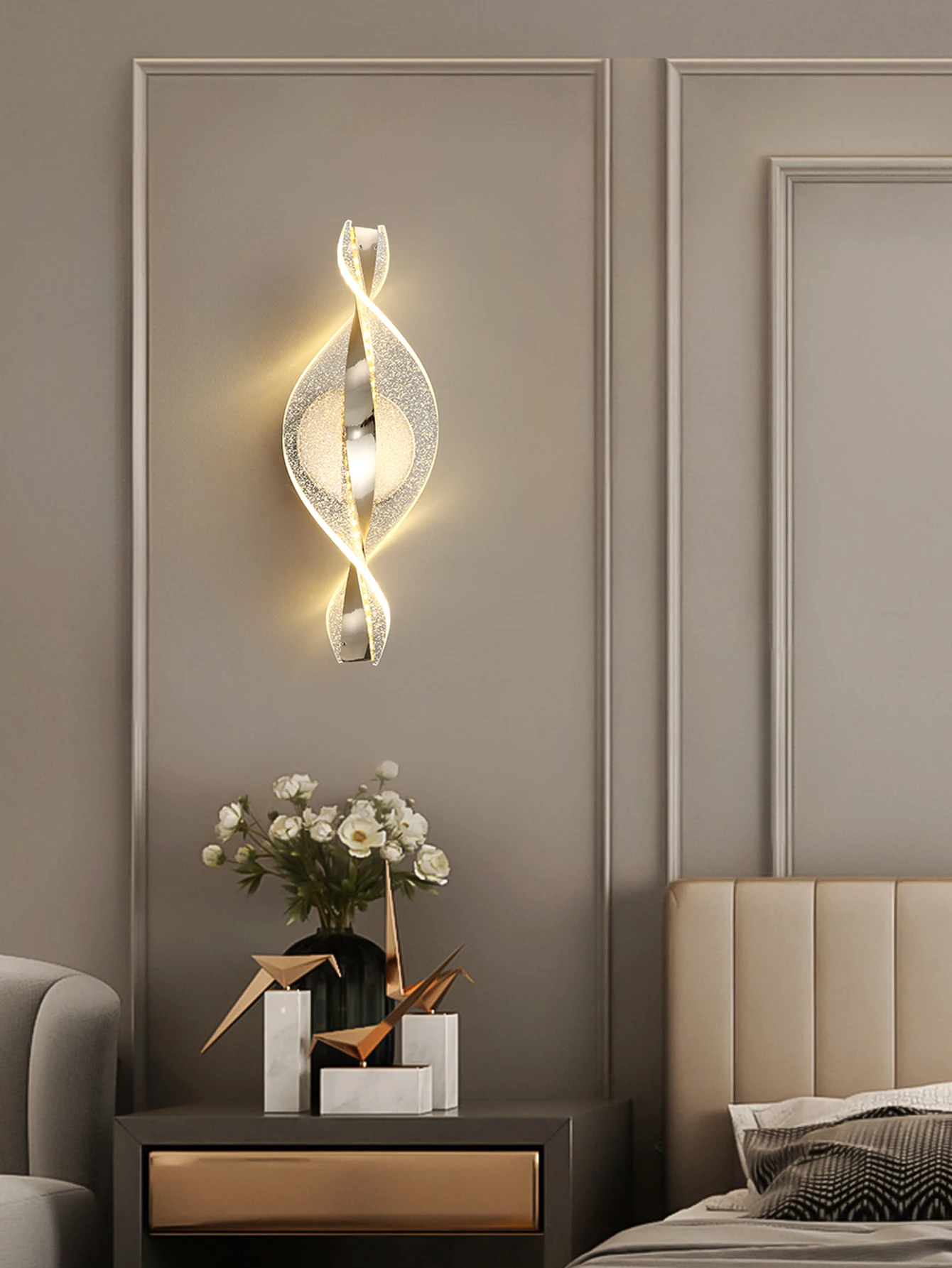Wall Light - LED Modern 1PC Gold/Black Acrylic Lamp SW-36210345